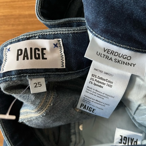 NEW Paige Verdugo jeans - Picture 10 of 10